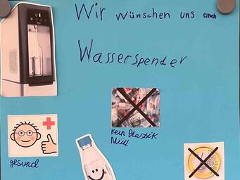 Brunnenschule bekommt Wasserspender