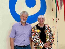 Claudia Roth zu Besuch in der Brunnenschule