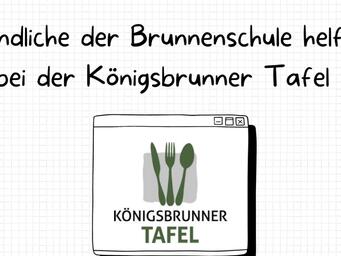 Jugendliche der Brunnenschule helfen bedürftigen Menschen bei der Königsbrunner Tafel