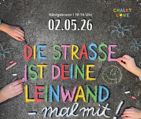 Kreidemalaktion zum Europäischen Protesttag